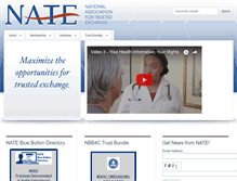 Tablet Screenshot of nate-trust.org